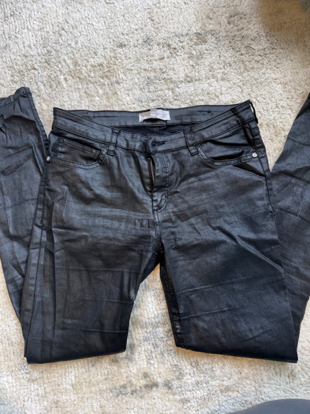 Mango Women's Skinny Jeans in Black